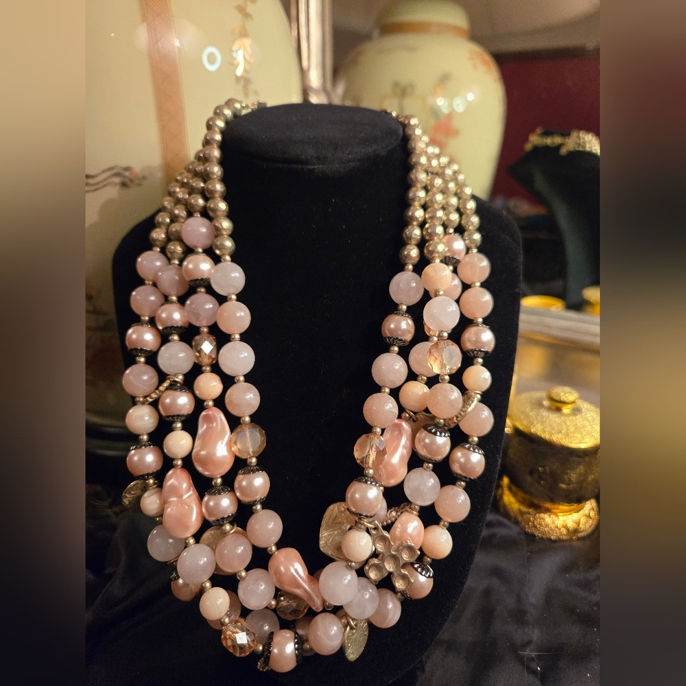 Elegant Multi-Strand Pearl Necklace
